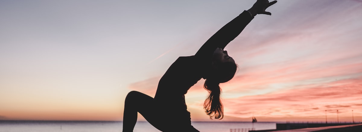 Outdoor yoga class in nature